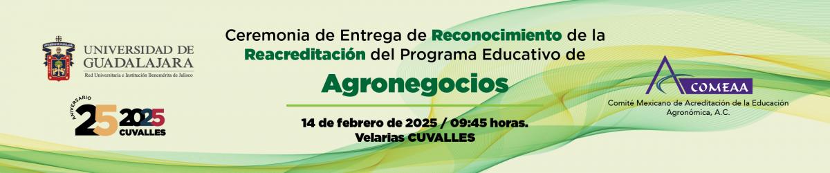 Ceremonia de premiación reacreditación de Agronegocios