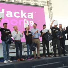 Equipo ganador del primer lugar del Hackathon CUValles 2019