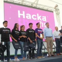 Equipo ganador del tercer lugar del Hackathon 2019